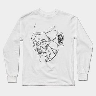 sketch face Long Sleeve T-Shirt